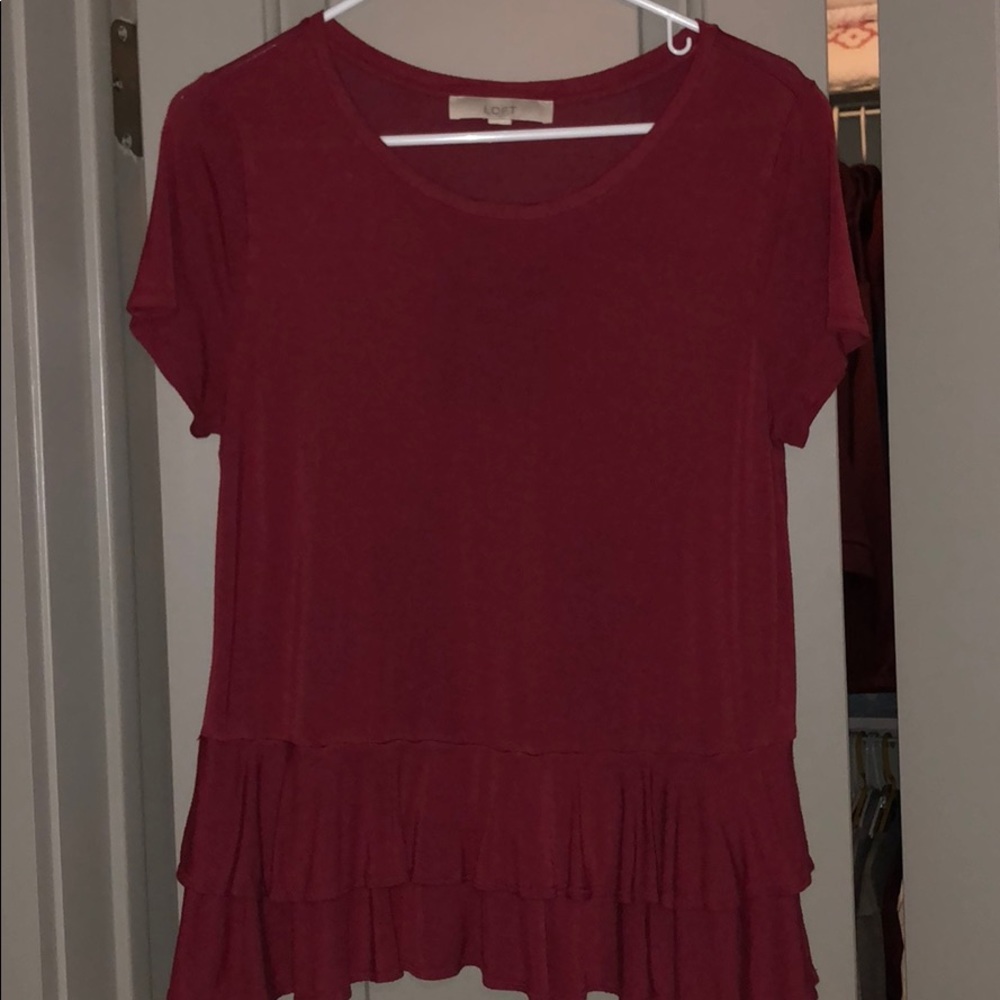 Cotton maroon shirt - Picture 4 of 4